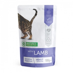 NATURE'S PROTECTION ADULT CAT LAMB "SENSITIVE DIGESTION" 100G